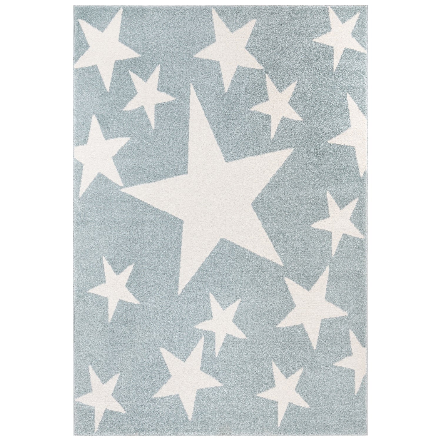 Children's rug, short pile, star motif, modern, easy-care, various colors-5