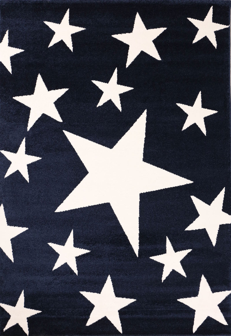 Children's rug, short pile, star motif, modern, easy-care, various colors-zoom-