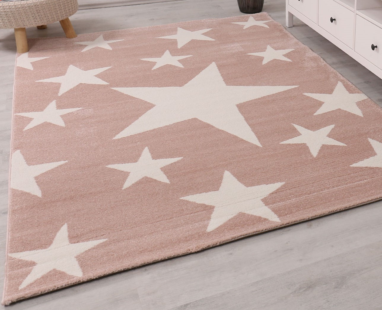 Children's rug, short pile, star motif, modern, easy-care, various colors-zoom-6