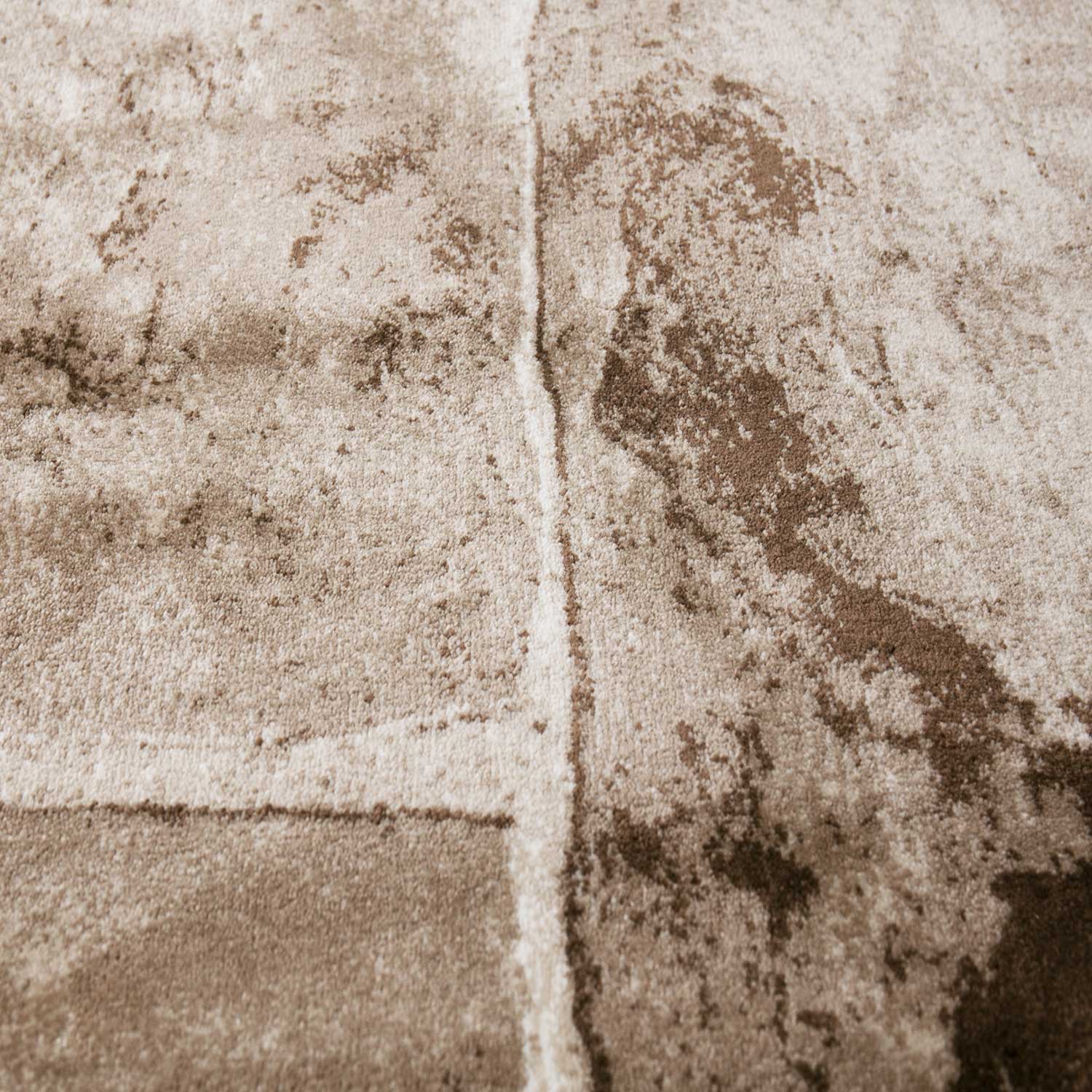 Tibet7413 Beige Classic Tibetan Rug, with Stone Wall Pattern-zoom-2