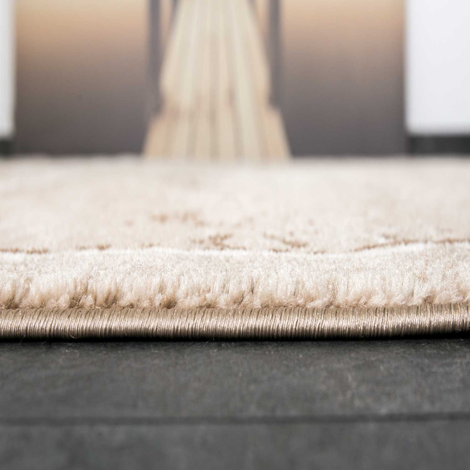 Tibet7413 Beige Classic Tibetan Rug, with Stone Wall Pattern-zoom-3