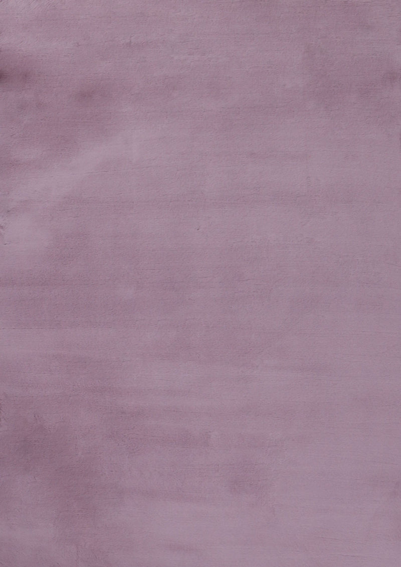 Kunstfell Teppich Imitat in Lila Dicht Flauschig Seidiger Glanz-zoom-