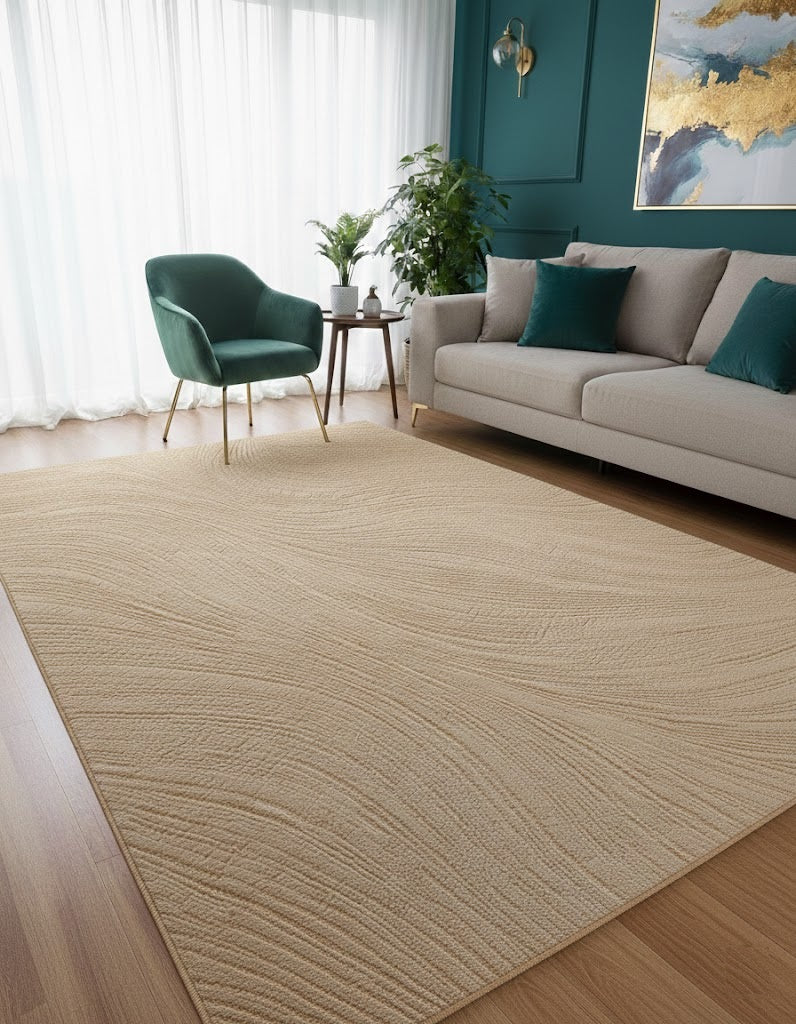Kurzflor Teppich Boho 3D Hoch-Tief-Effekt – Teppich Wohnzimmer & Schlafzimmer-11