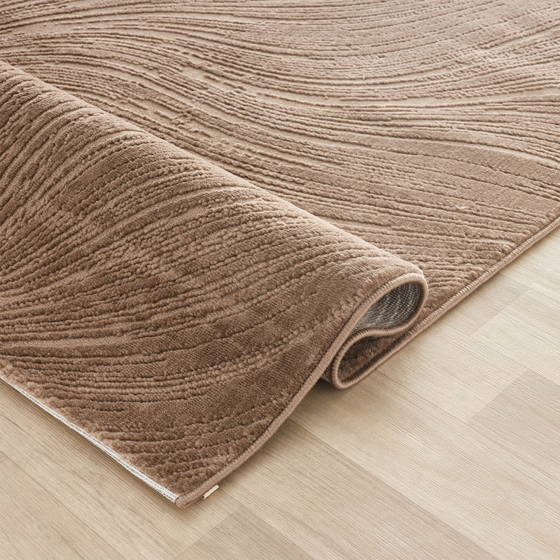 Kurzflor Teppich Boho 3D Hoch-Tief-Effekt – Teppich Wohnzimmer & Schlafzimmer-zoom-