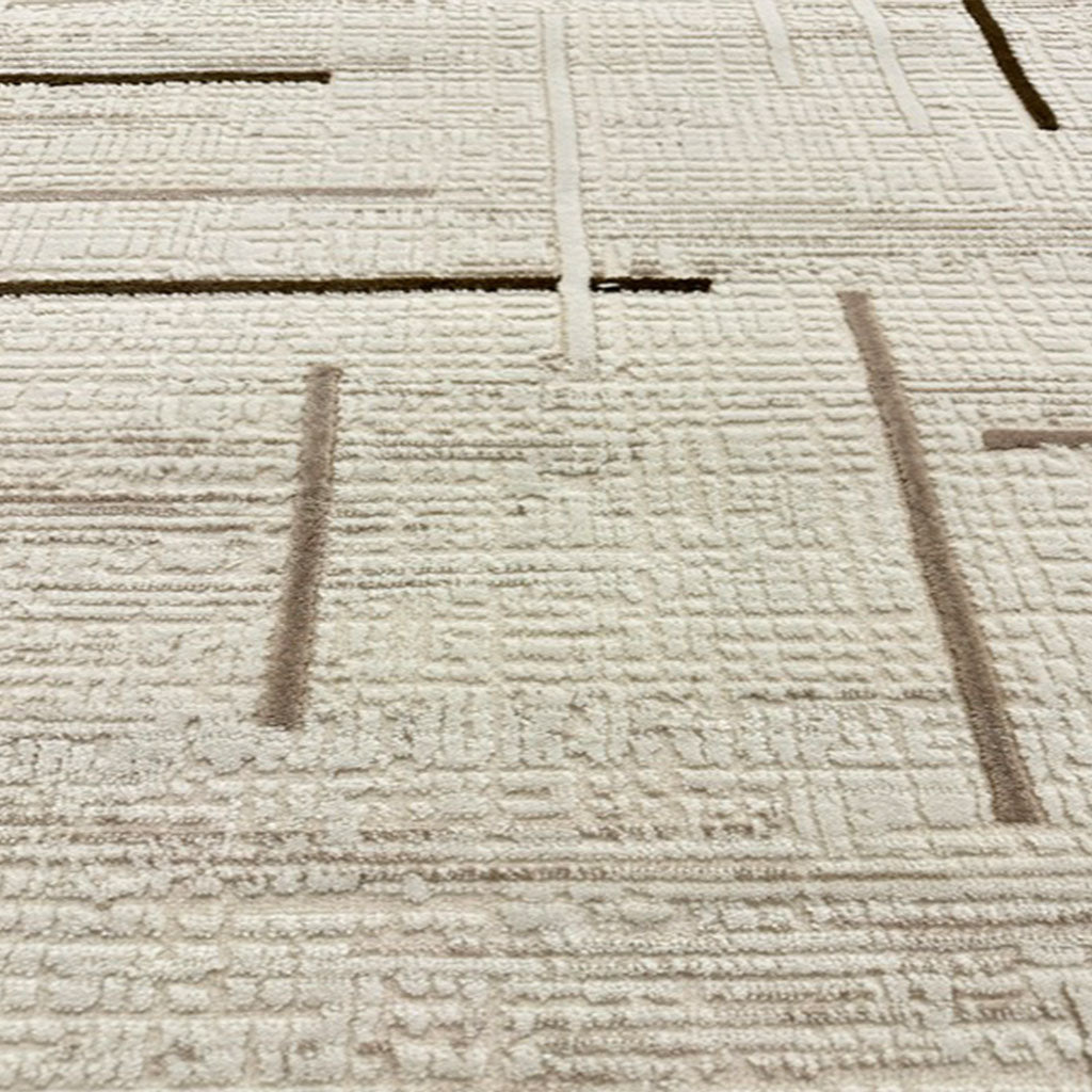 Kurzflor Teppich Boho 3D Hoch-Tief-Effekt – Teppich Wohnzimmer & Schlafzimmer-7