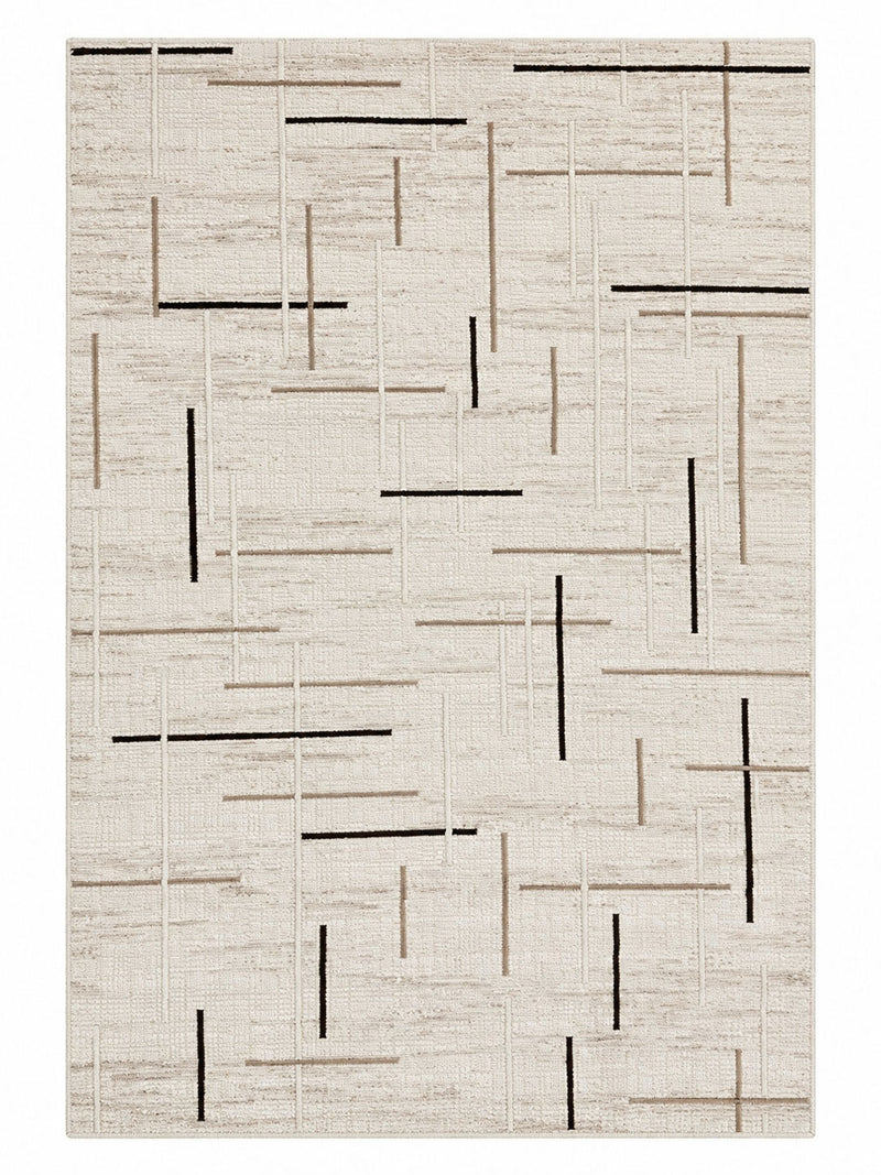 Kurzflor Teppich Boho 3D Hoch-Tief-Effekt – Teppich Wohnzimmer & Schlafzimmer-zoom-