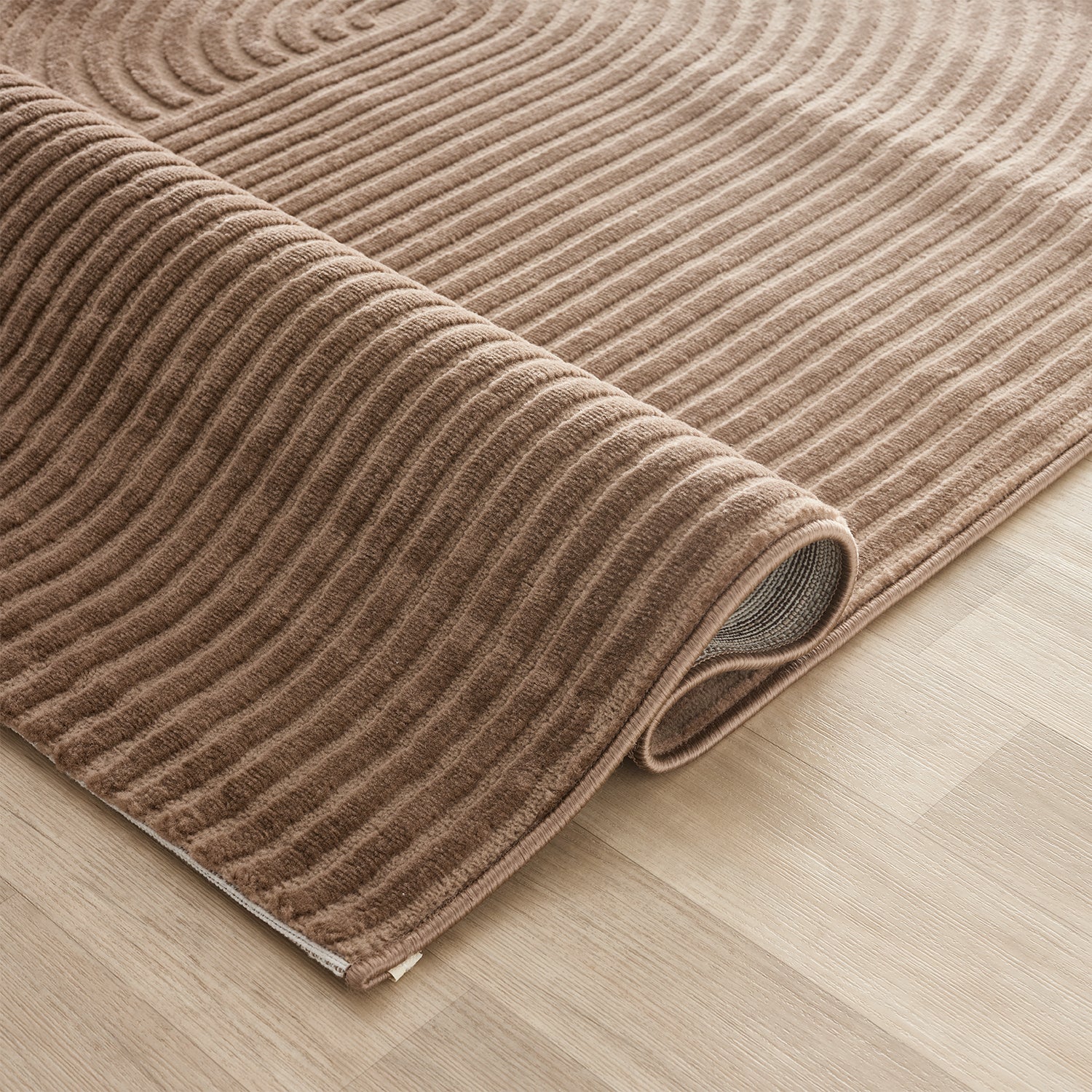 Short-pile rug Boho modern – Thin living room & bedroom rug with 3D high-low effect, easy to care for-zoom-31