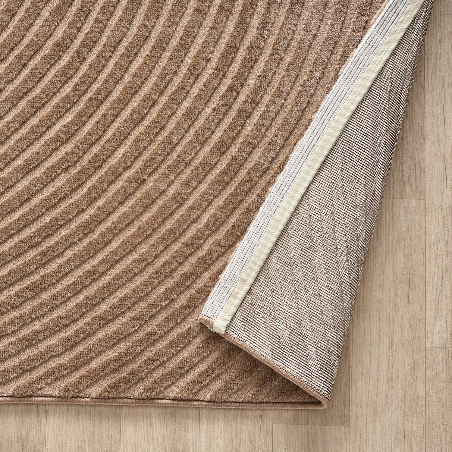 Short-pile rug Boho modern – Thin living room & bedroom rug with 3D high-low effect, easy to care for-29