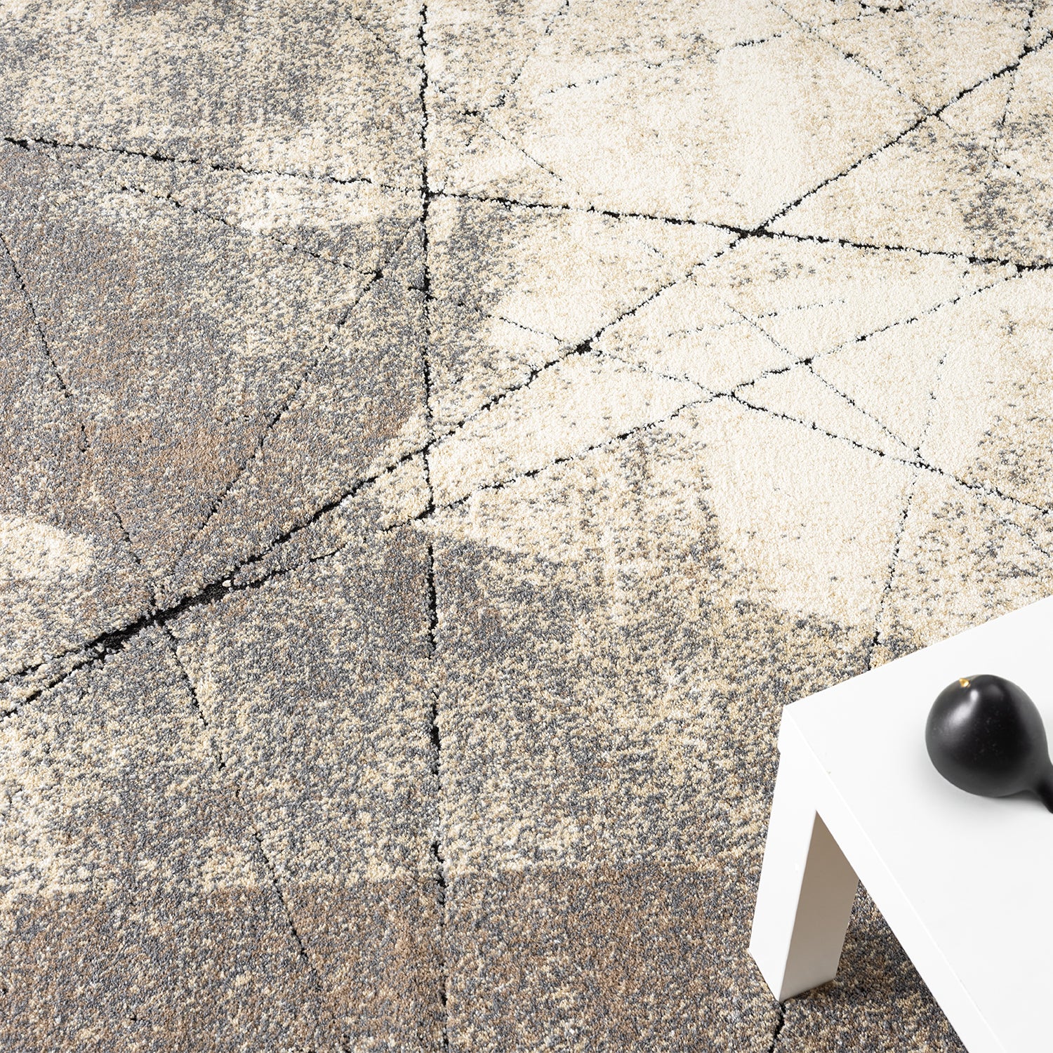 Kurzflor Teppich Modern Wohnzimmer Schlafzimmer Weich mit Muster-zoom-2