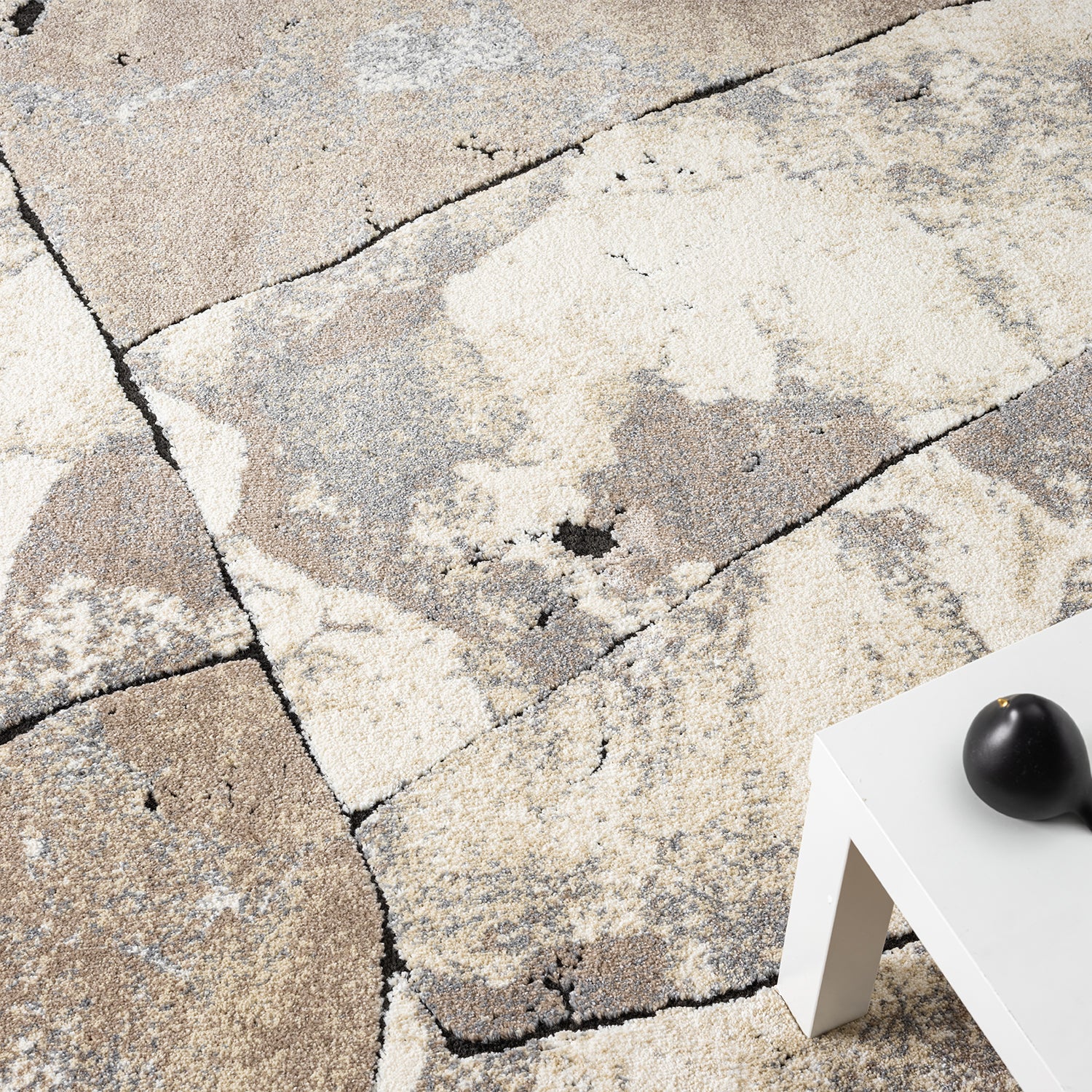 Kurzflor Teppich Modern Wohnzimmer Schlafzimmer Weich mit Muster-7