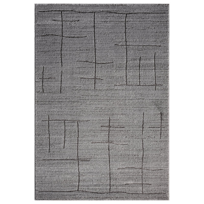 Kurzflor Teppich Skandinavisch Wohnzimmer Schlafzimmer Boho Optik Weich Streifen-zoom-