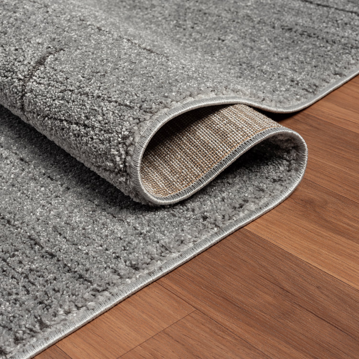 Kurzflor Teppich Skandinavisch Wohnzimmer Schlafzimmer Boho Optik Weich Streifen-zoom-11