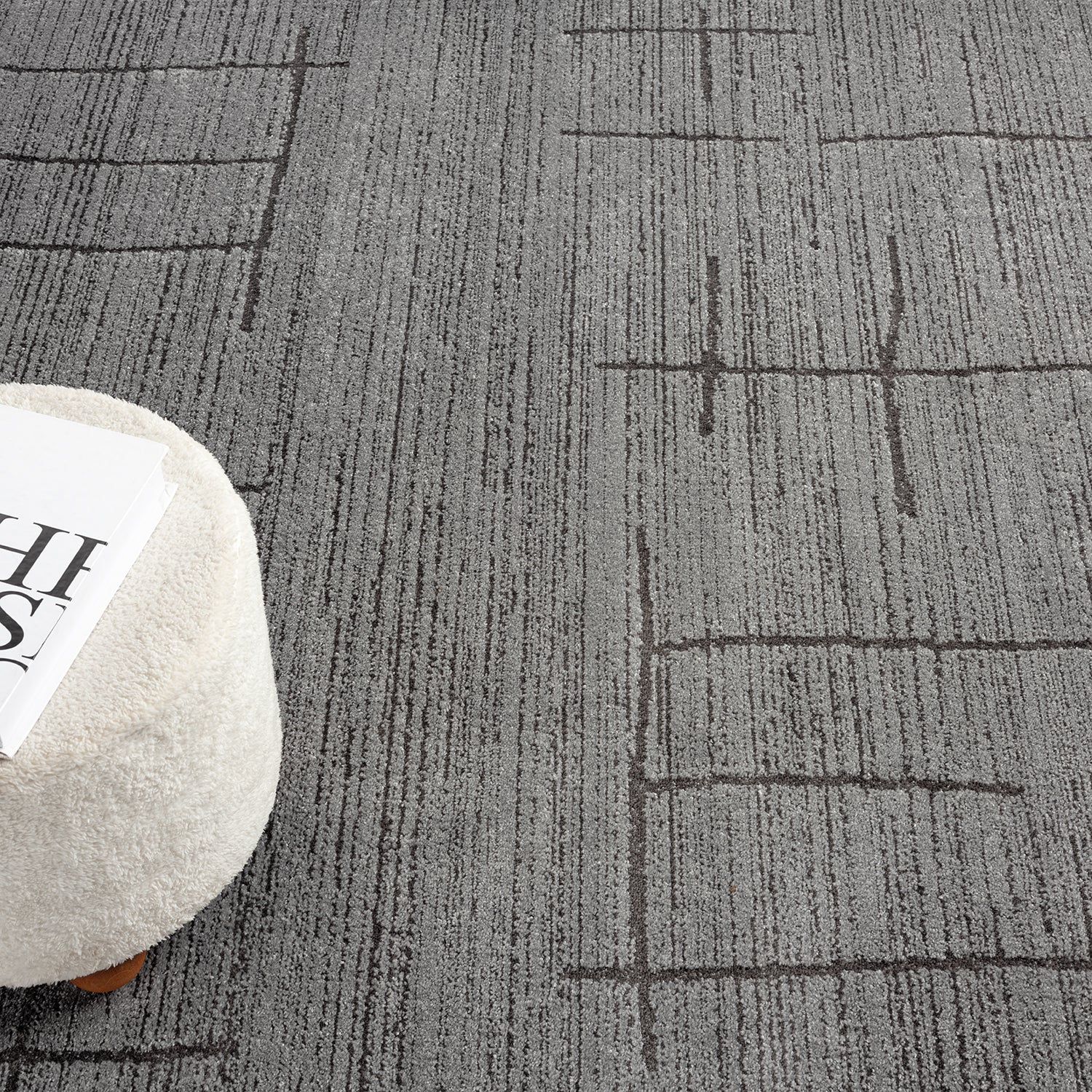 Kurzflor Teppich Skandinavisch Wohnzimmer Schlafzimmer Boho Optik Weich Streifen-zoom-9