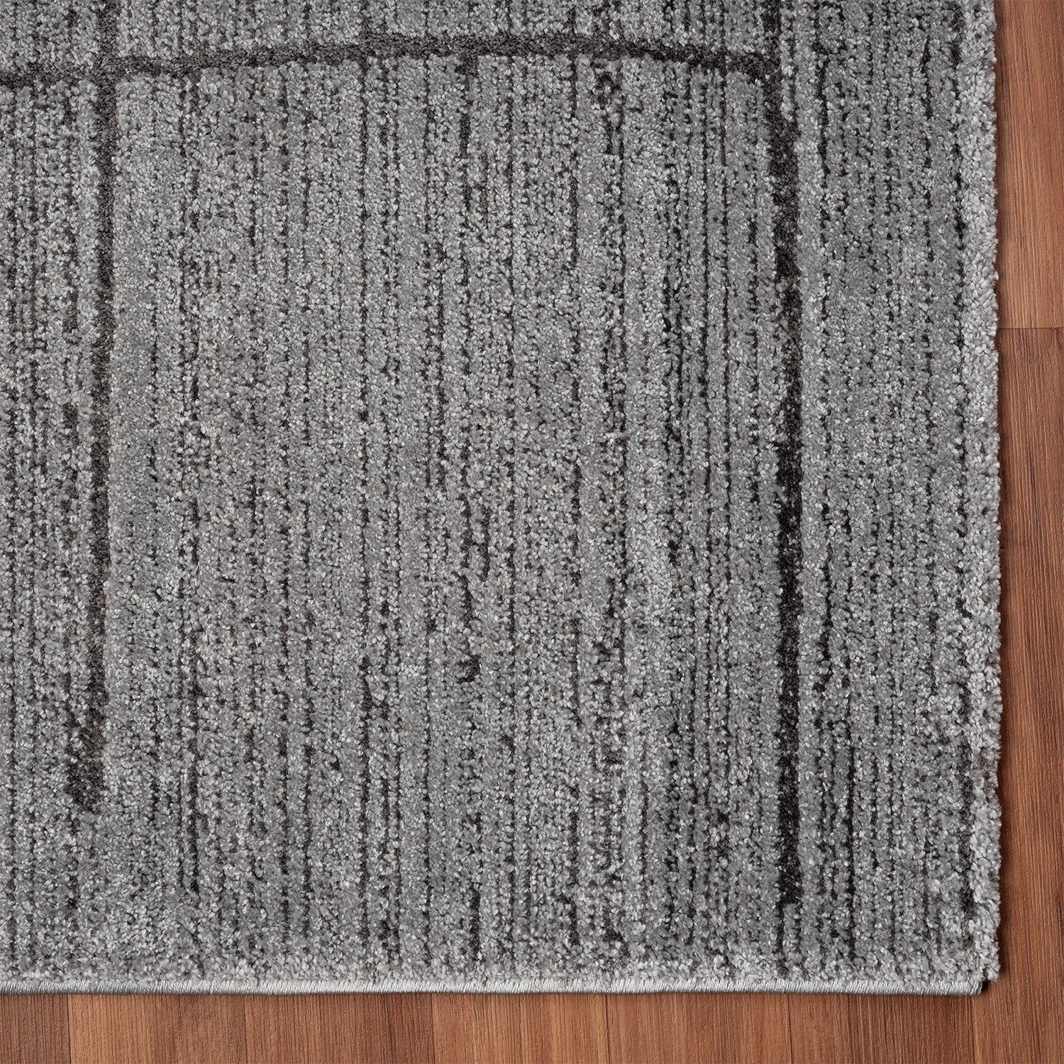 Kurzflor Teppich Skandinavisch Wohnzimmer Schlafzimmer Boho Optik Weich Streifen-10