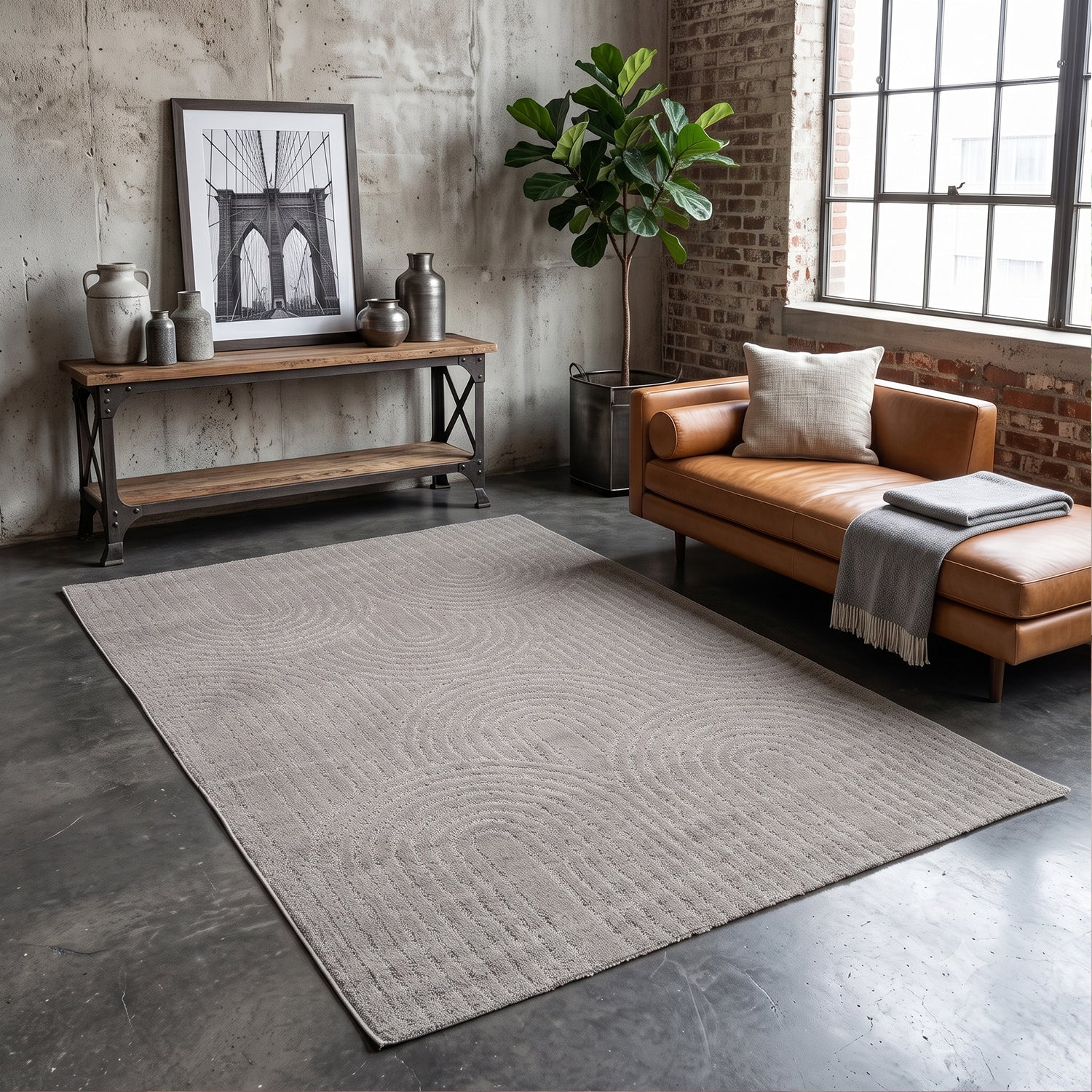 High-pile, long-pile rug, modern, for living room, bedroom, ultra-soft pattern-40