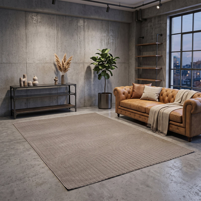 High-pile, long-pile rug, modern, for living room, bedroom, ultra-soft pattern-zoom-