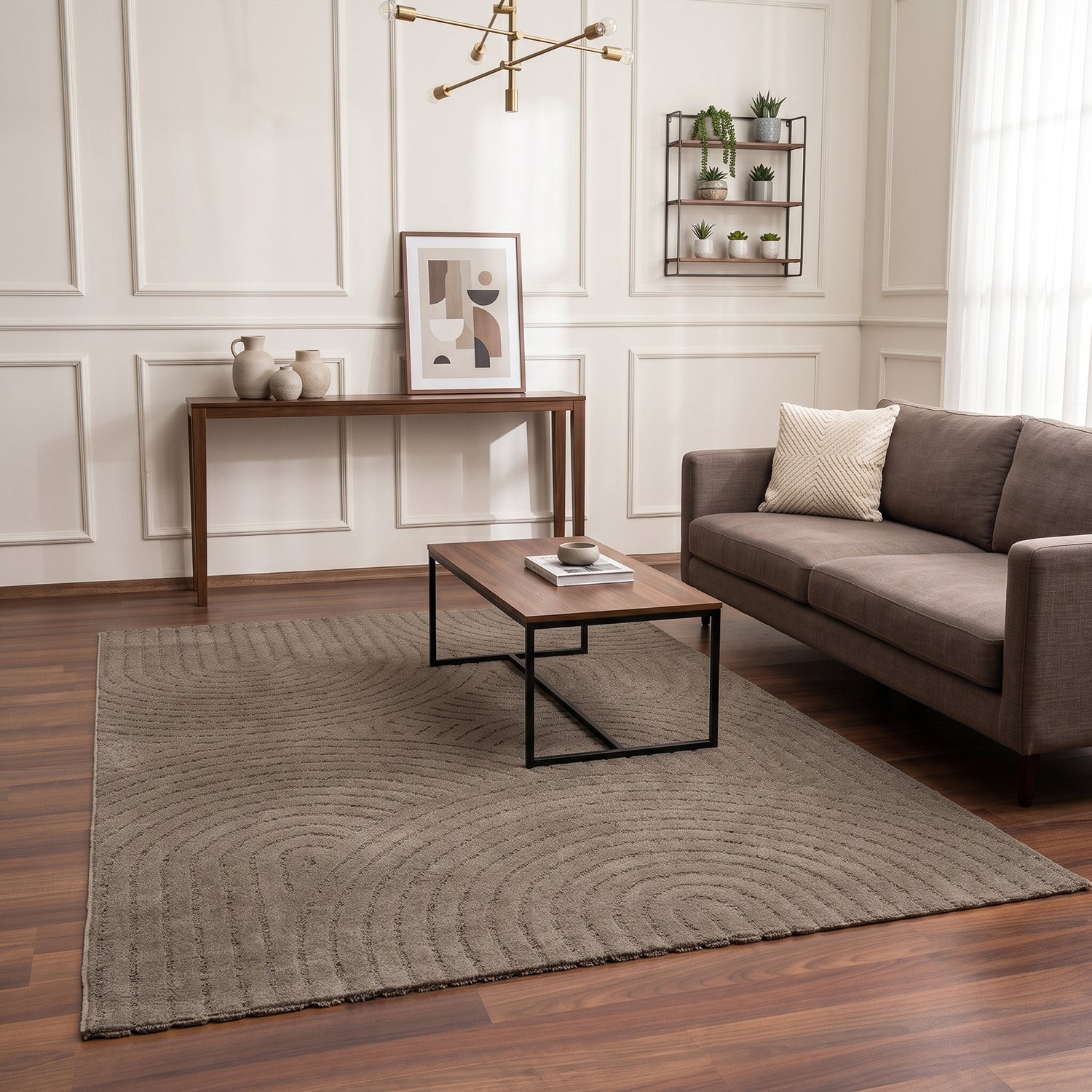 High-pile, long-pile rug, modern, for living room, bedroom, ultra-soft pattern-zoom-58