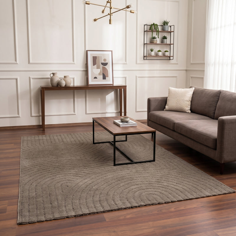 High-pile, long-pile rug, modern, for living room, bedroom, ultra-soft pattern-zoom-