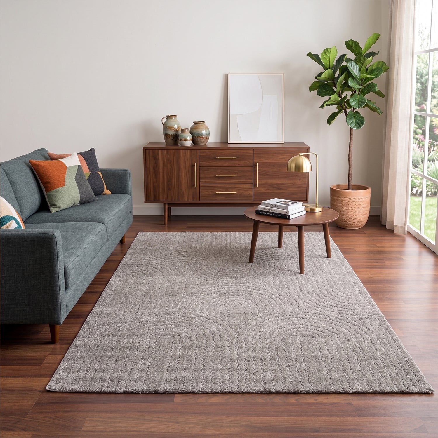 High-pile, long-pile rug, modern, for living room, bedroom, ultra-soft pattern-zoom-42