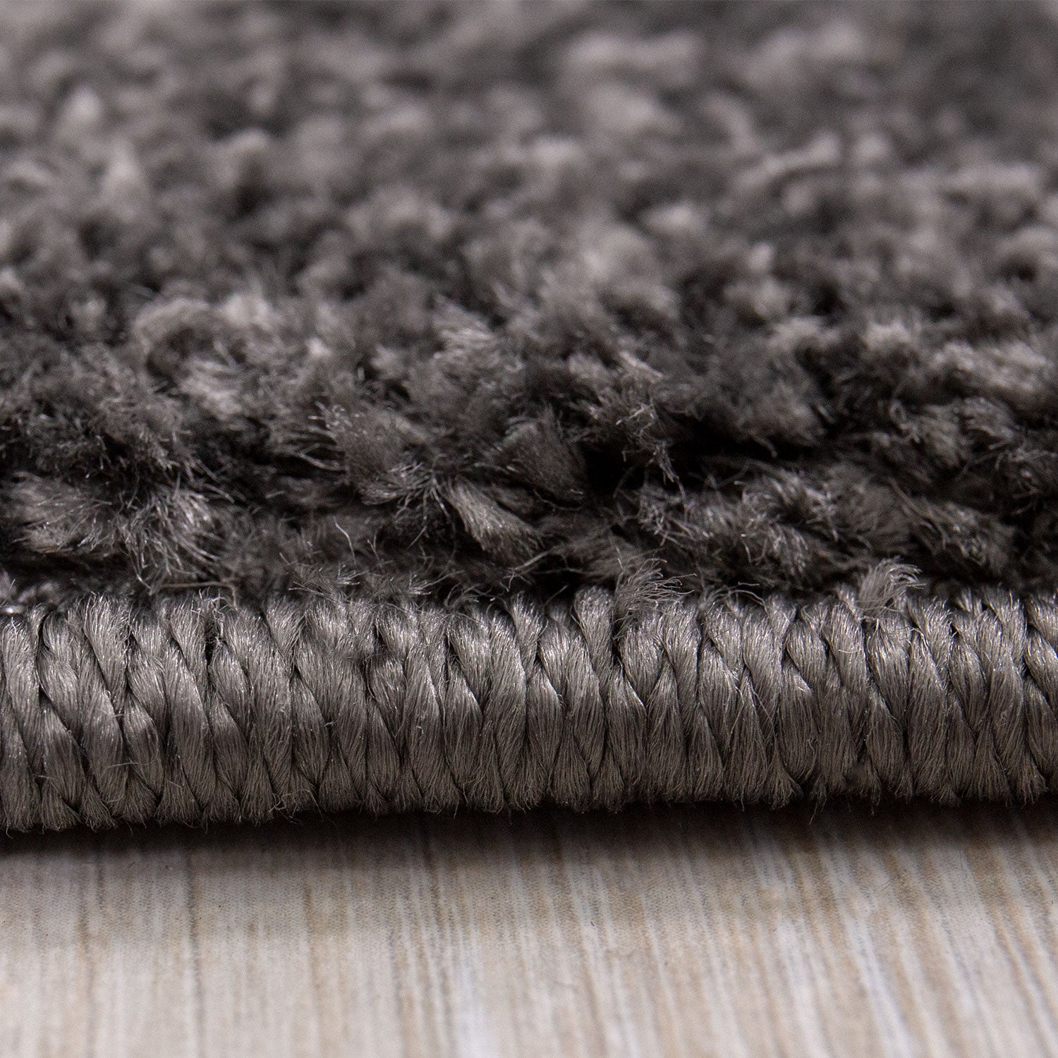 Short-pile rug, solid color, soft & fluffy, silky sheen in grey/anthracite, for living room, bedroom, kitchen-zoom-7