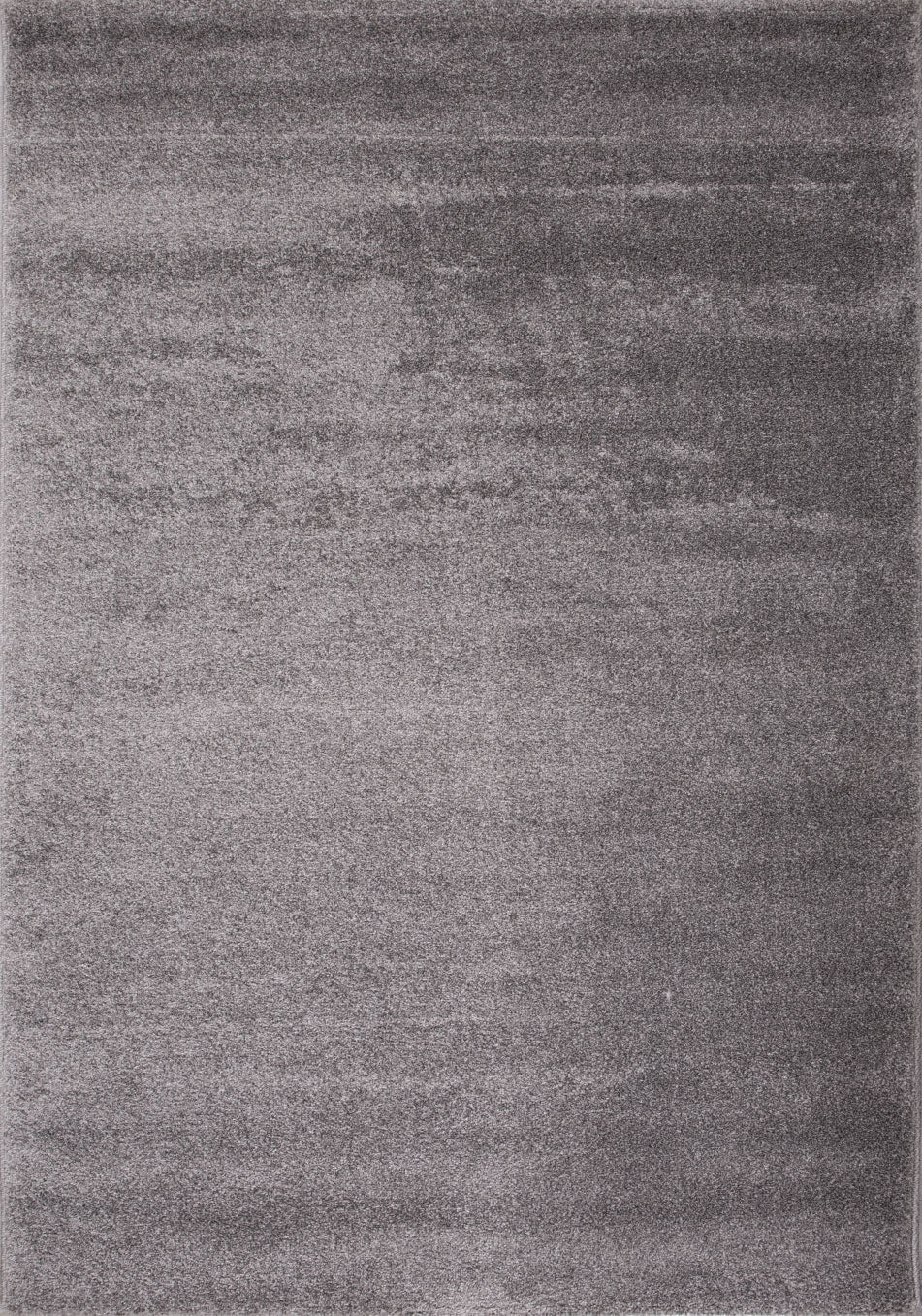 Short-pile rug, solid color, soft & fluffy, silky sheen in grey/anthracite, for living room, bedroom, kitchen