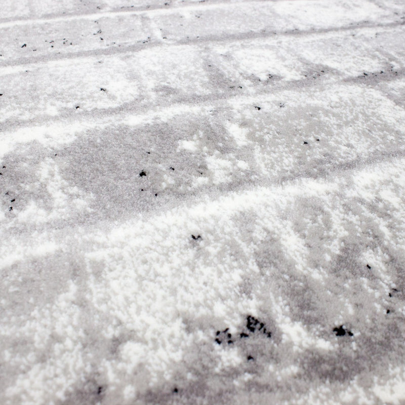 Tibet5162 Grey Modern Design Rug, Stone Look Brickwork Design-zoom-