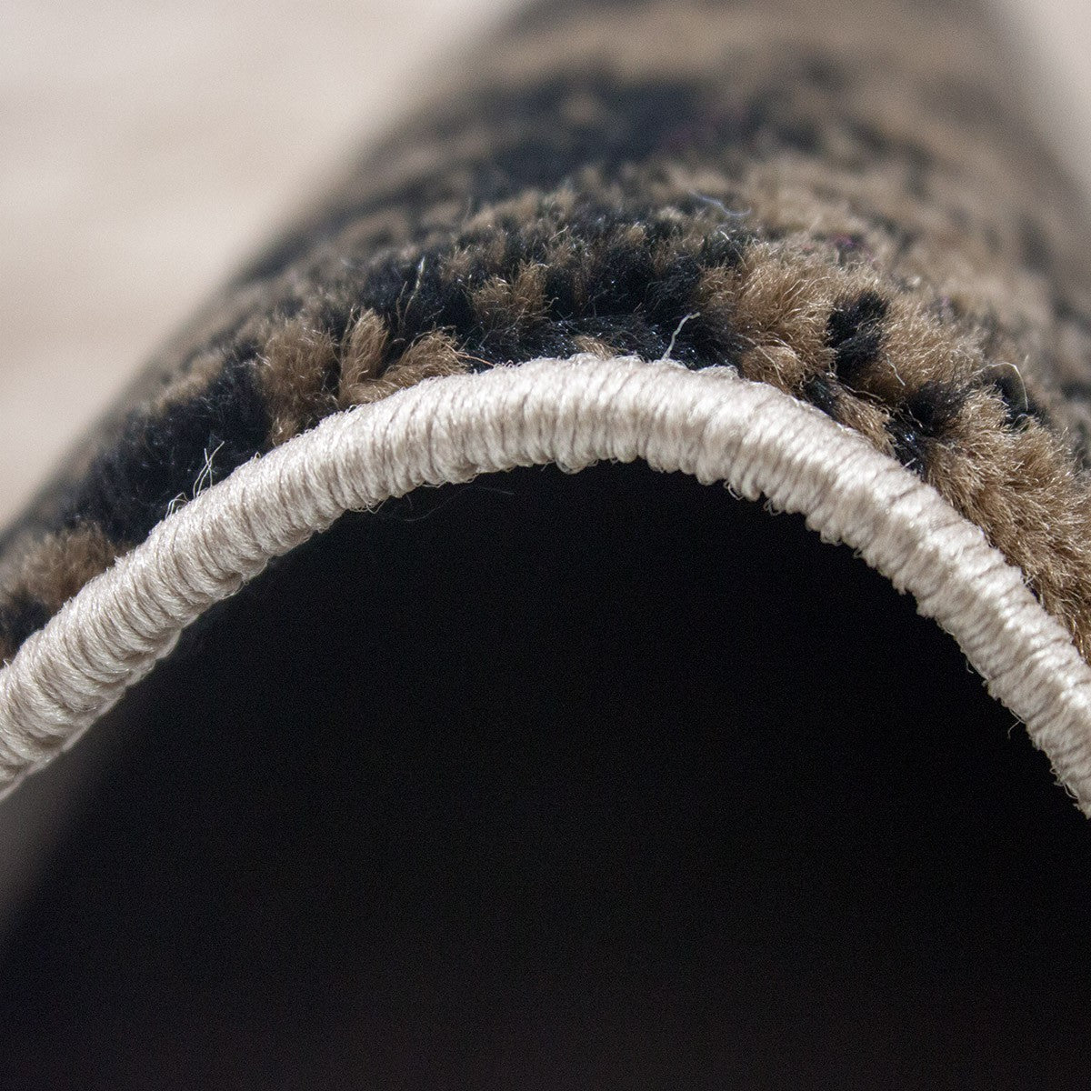 Teppich Wohnzimmer Beige Moderner Designer Teppich Marmor Muster Kariert und Meliert-zoom-3