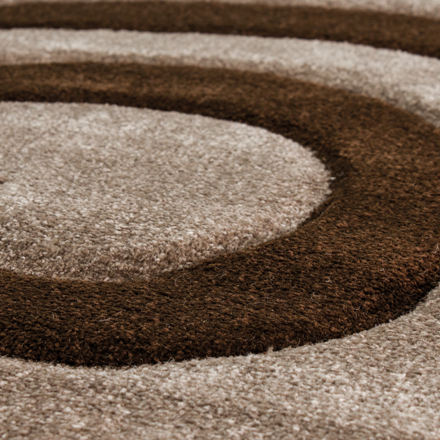 Cascadapl6678 Braun Kreisel Teppich