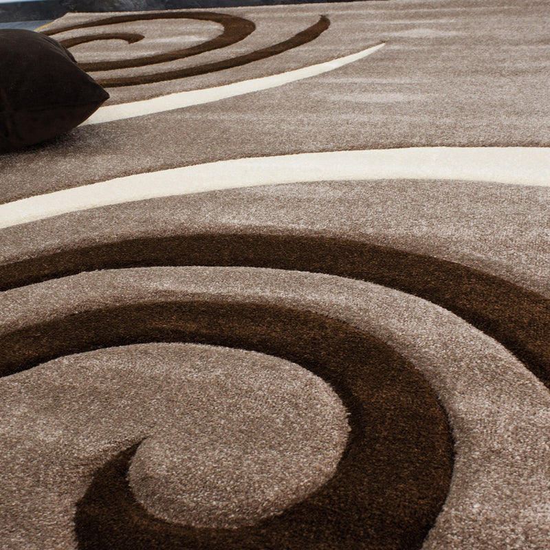 Cascadapl6678 Braun Kreisel Teppich-zoom-