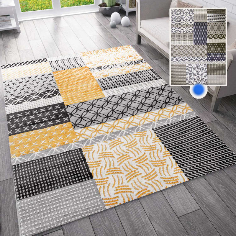 Modern patchwork rug for the living room & bedroom-zoom-