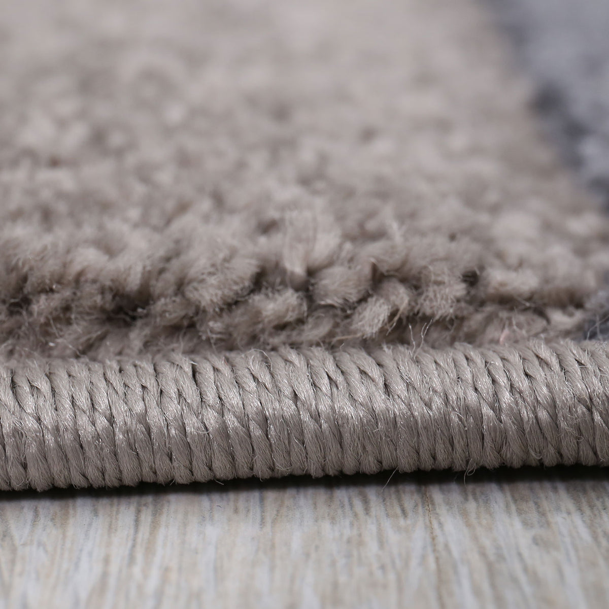 Kurzflor Teppich Wohnzimmer Kariert Grau Anthrazit Creme Beige Weich Robust Konturenschnitt-zoom-4