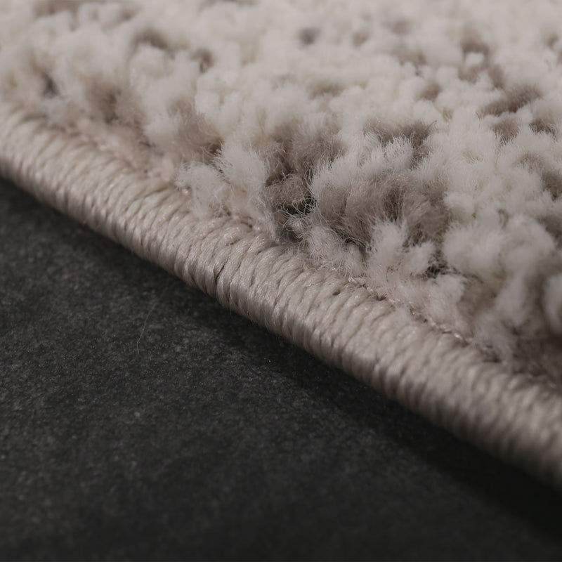 Designer Teppich mit Abstraktem Muster in Grau und Beige-zoom-