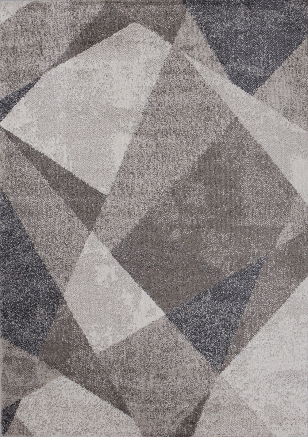 Teppich Geometrische Muster Marmor Optik Modern Grau Beige Meliert