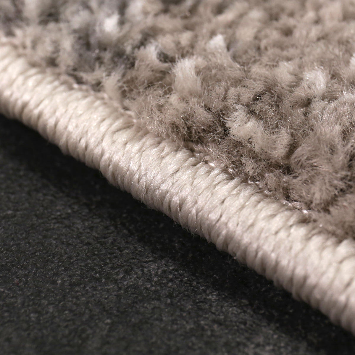 Modern designer rug with abstract stripe pattern in gray and beige-zoom-4