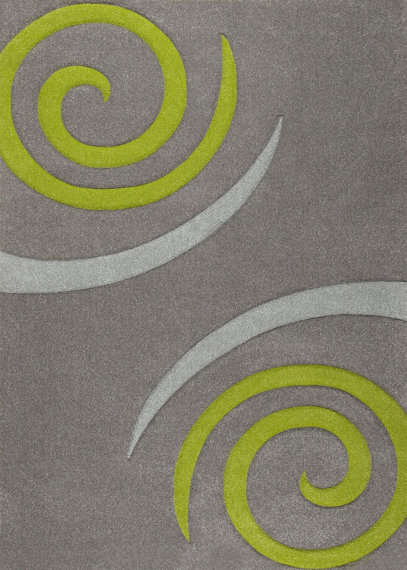 Cascadapl6678 Green Circular Contour Cut Rug-zoom-