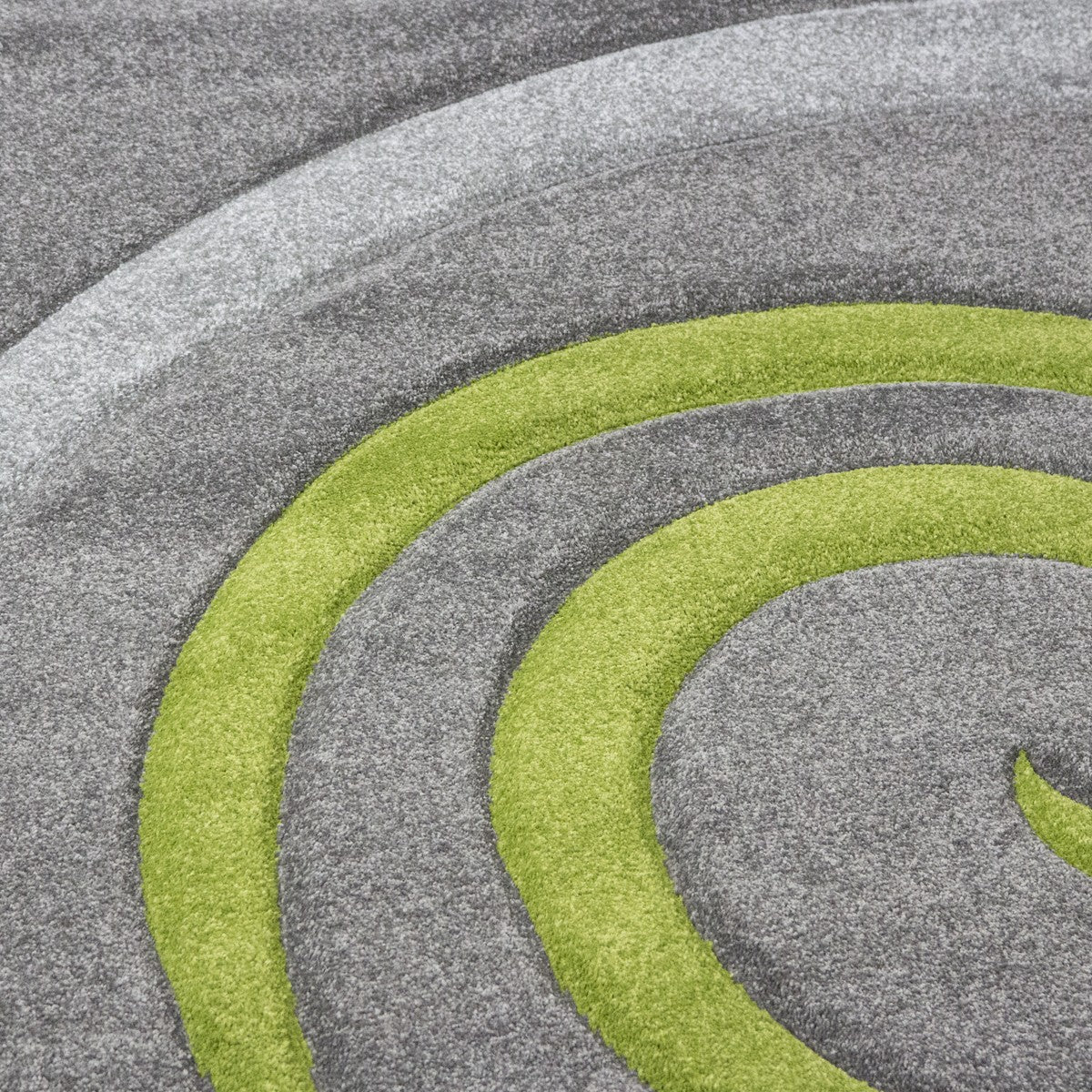 Cascadapl6678 Green Circular Contour Cut Rug-zoom-2