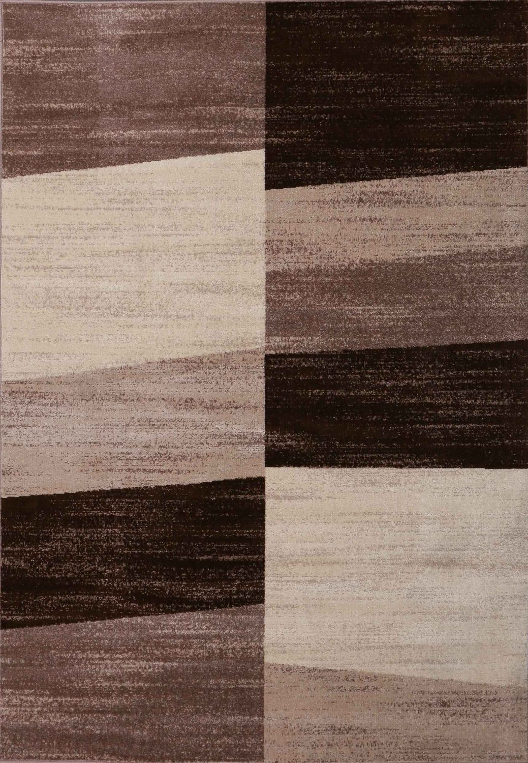 Milano9119 Brown Modern Designer Living Room Rug Geometric Pattern Mottled-5