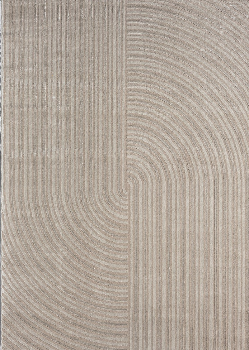 Moderner Kurzflor-Teppich Boho Wohnzimmer Schlafzimmer dünn mit 3D Hoch-Tief Effekt Pflegeleicht-zoom-