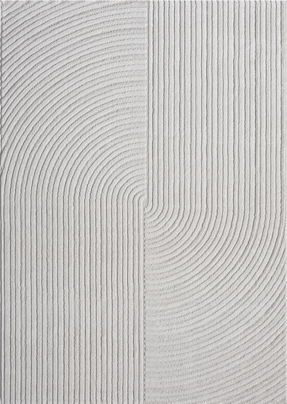 Short-pile rug Boho modern – Thin living room & bedroom rug with 3D high-low effect, easy to care for-zoom-10