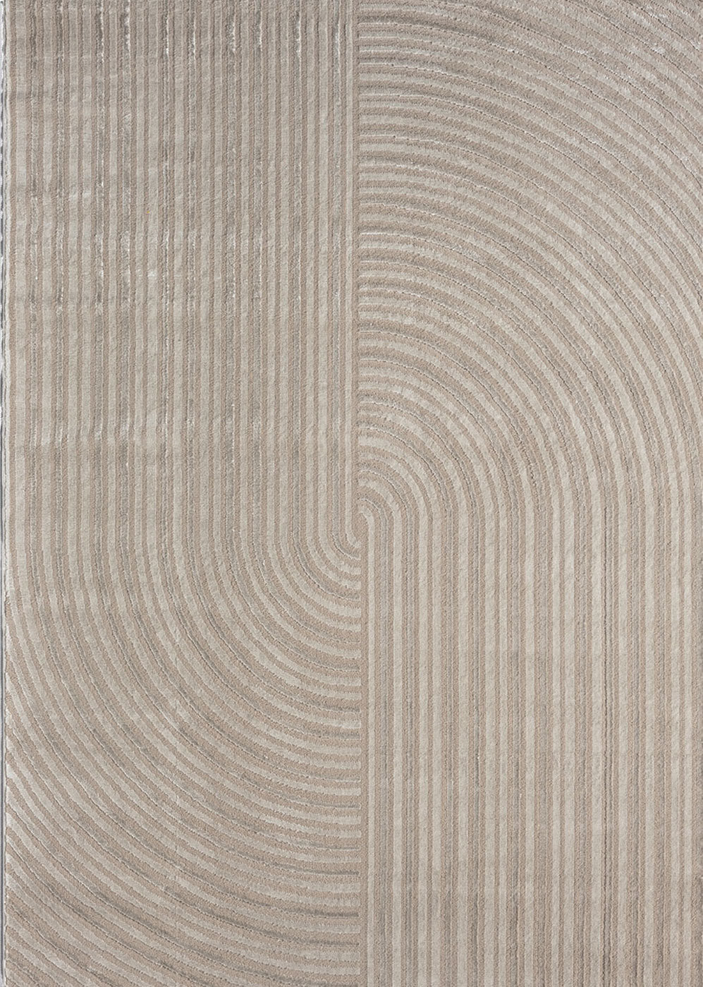 Short-pile rug Boho modern – Thin living room & bedroom rug with 3D high-low effect, easy to care for-17