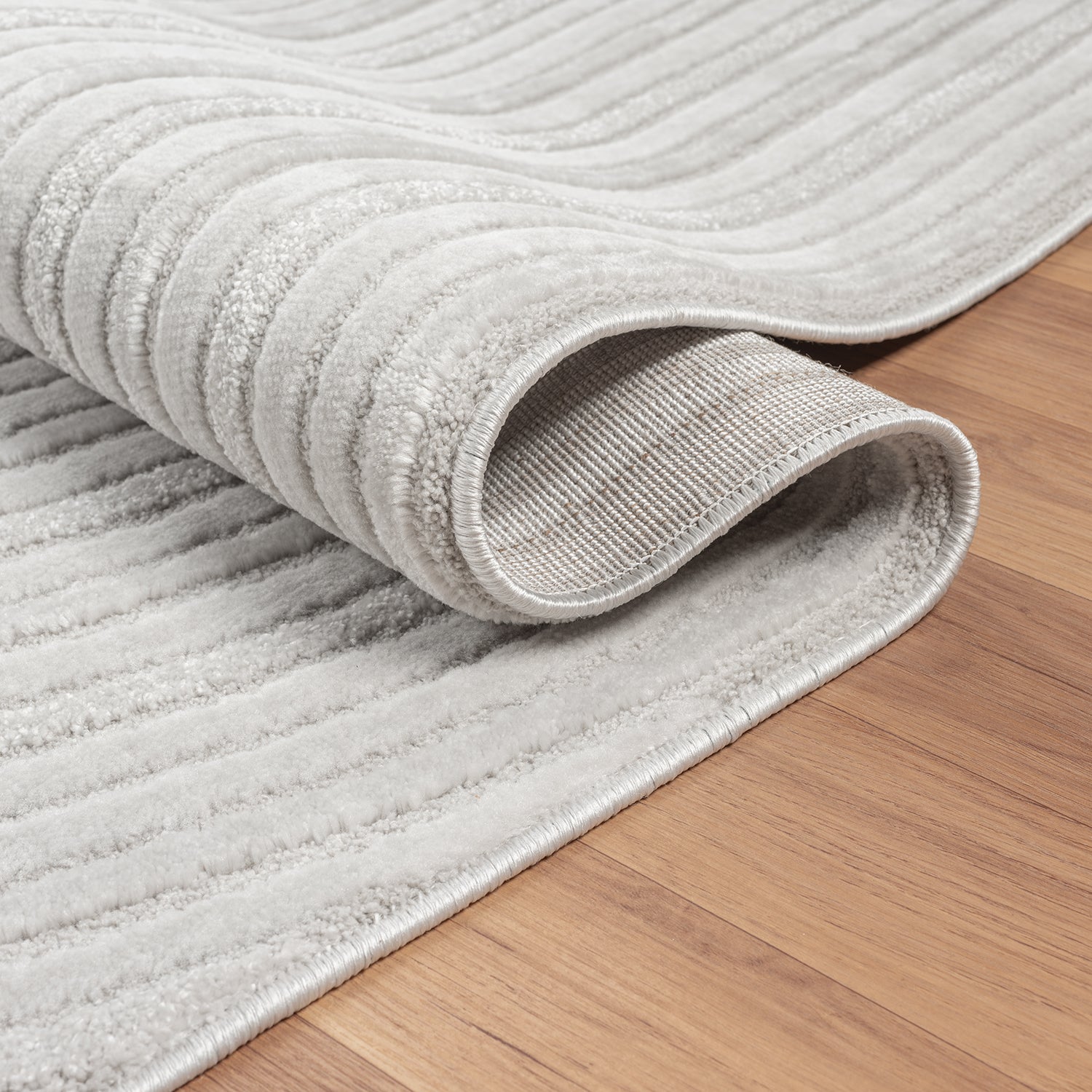 Modern short-pile rug for living room, bedroom, boho look, rainbow, Scandinavian-zoom-11