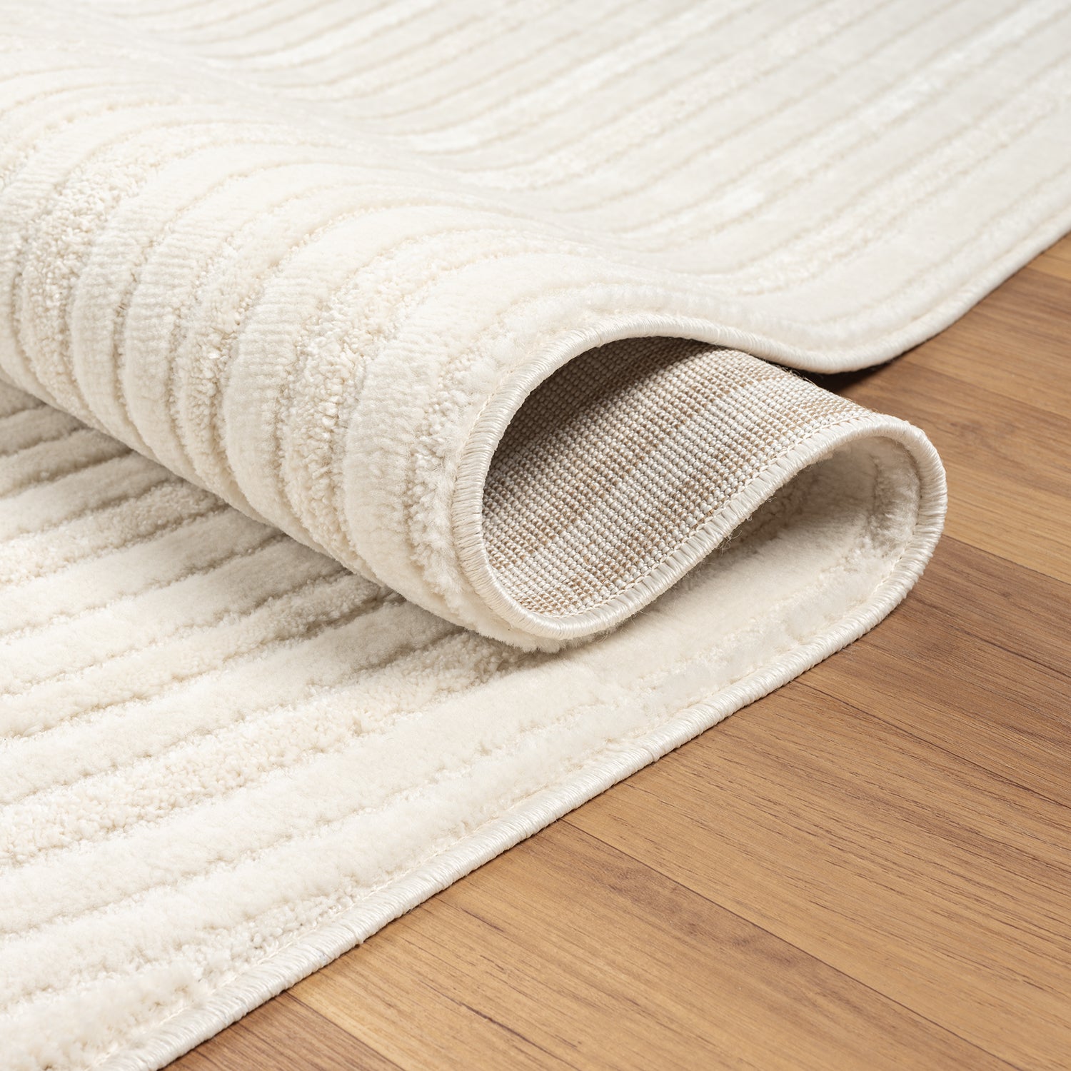 Modern short-pile rug for living room, bedroom, boho look, rainbow, Scandinavian-4