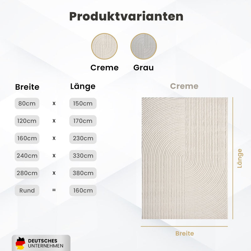 Modern short-pile rug for living room, bedroom, boho look, rainbow, Scandinavian-zoom-