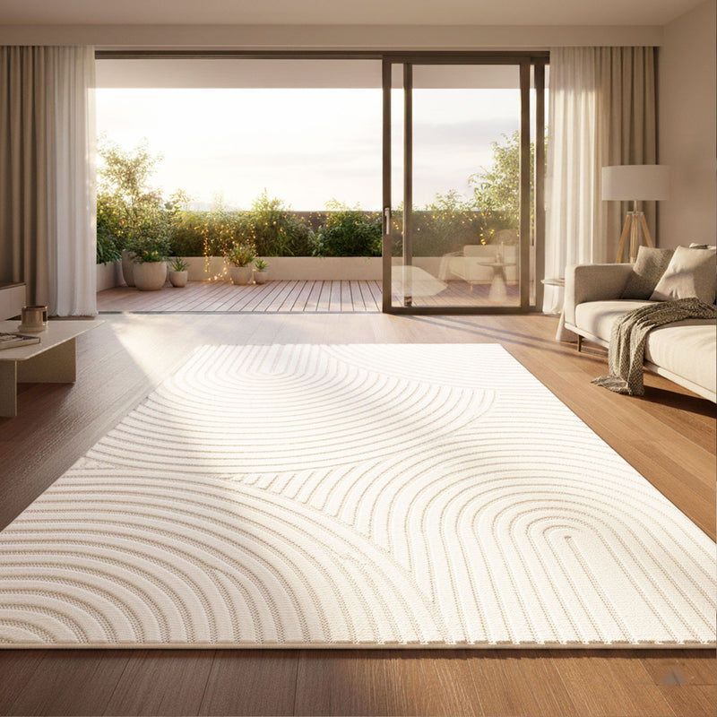 Moderner Kurzflor Teppich Wohnzimmer Schlafzimmer Skandinavisch In&Outdoor geeignet-zoom-