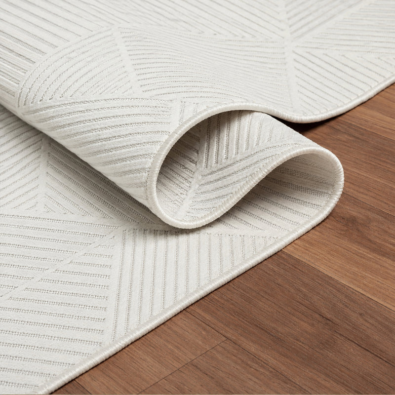 Moderner Kurzflor Teppich Wohnzimmer Schlafzimmer Skandinavisch In&Outdoor geeignet-zoom-