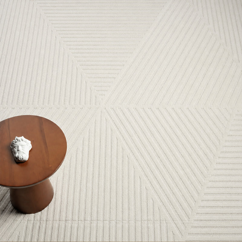 Moderner Kurzflor Teppich Wohnzimmer Schlafzimmer Skandinavisch In&Outdoor geeignet-zoom-