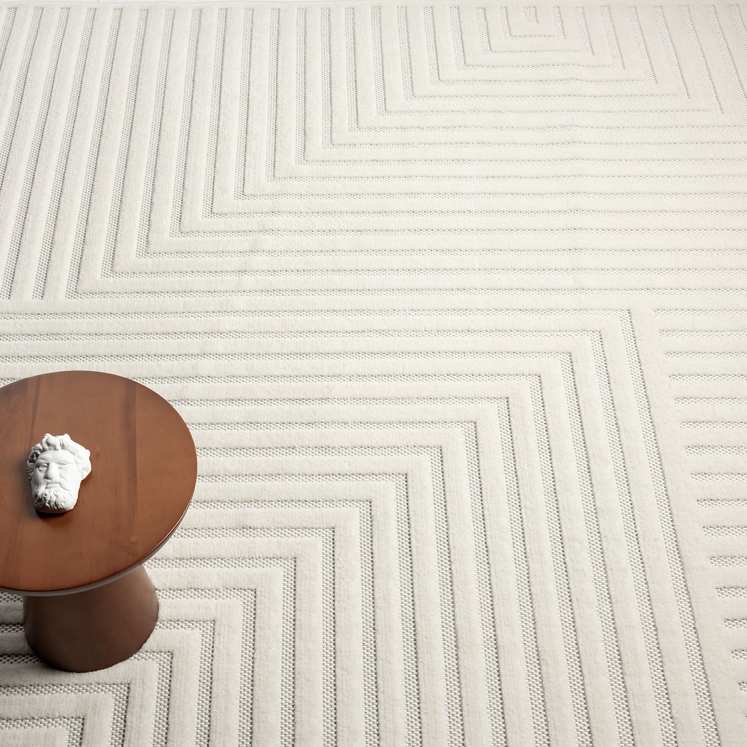 Moderner Kurzflor Teppich Wohnzimmer Schlafzimmer Skandinavisch In&Outdoor geeignet-zoom-16