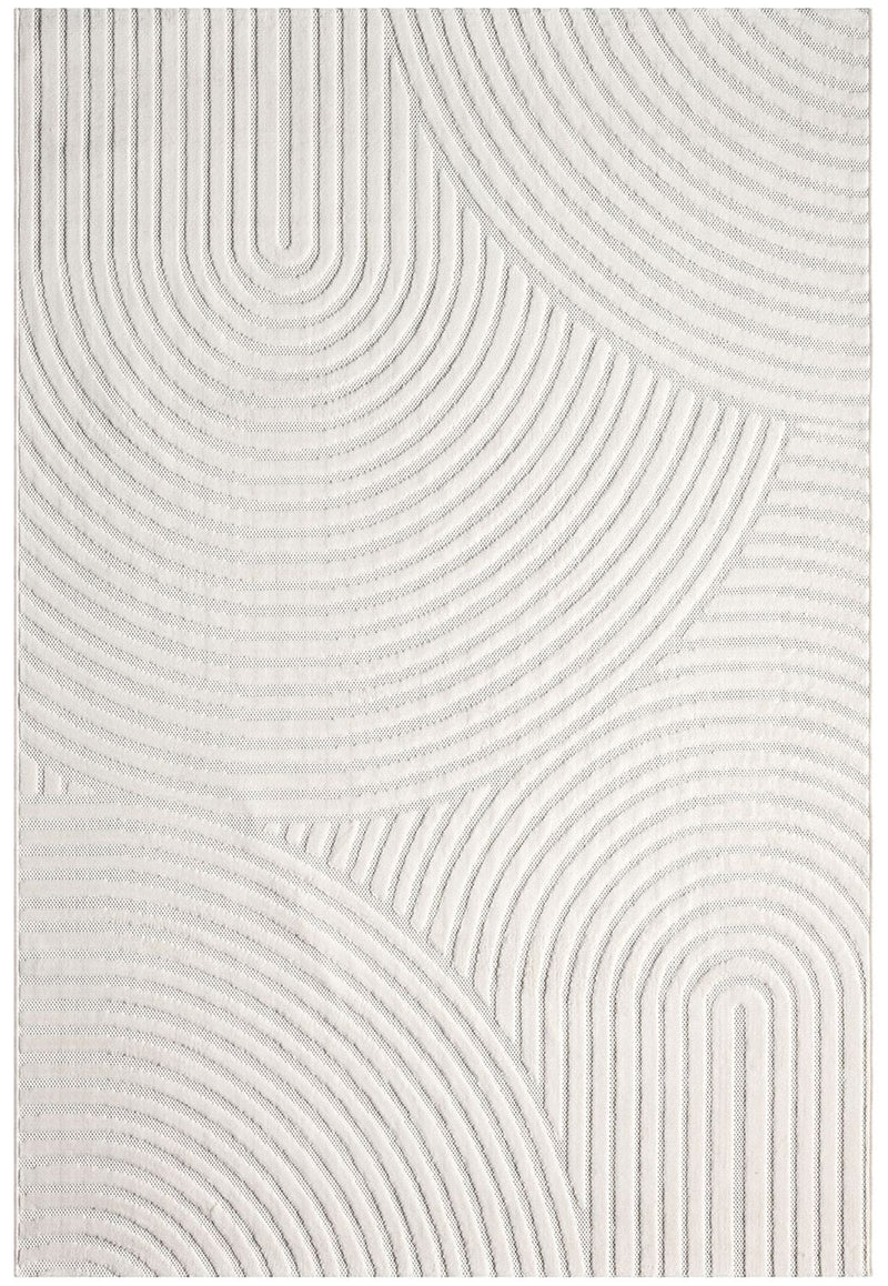 Moderner Kurzflor Teppich Wohnzimmer Schlafzimmer Skandinavisch In&Outdoor geeignet-zoom-