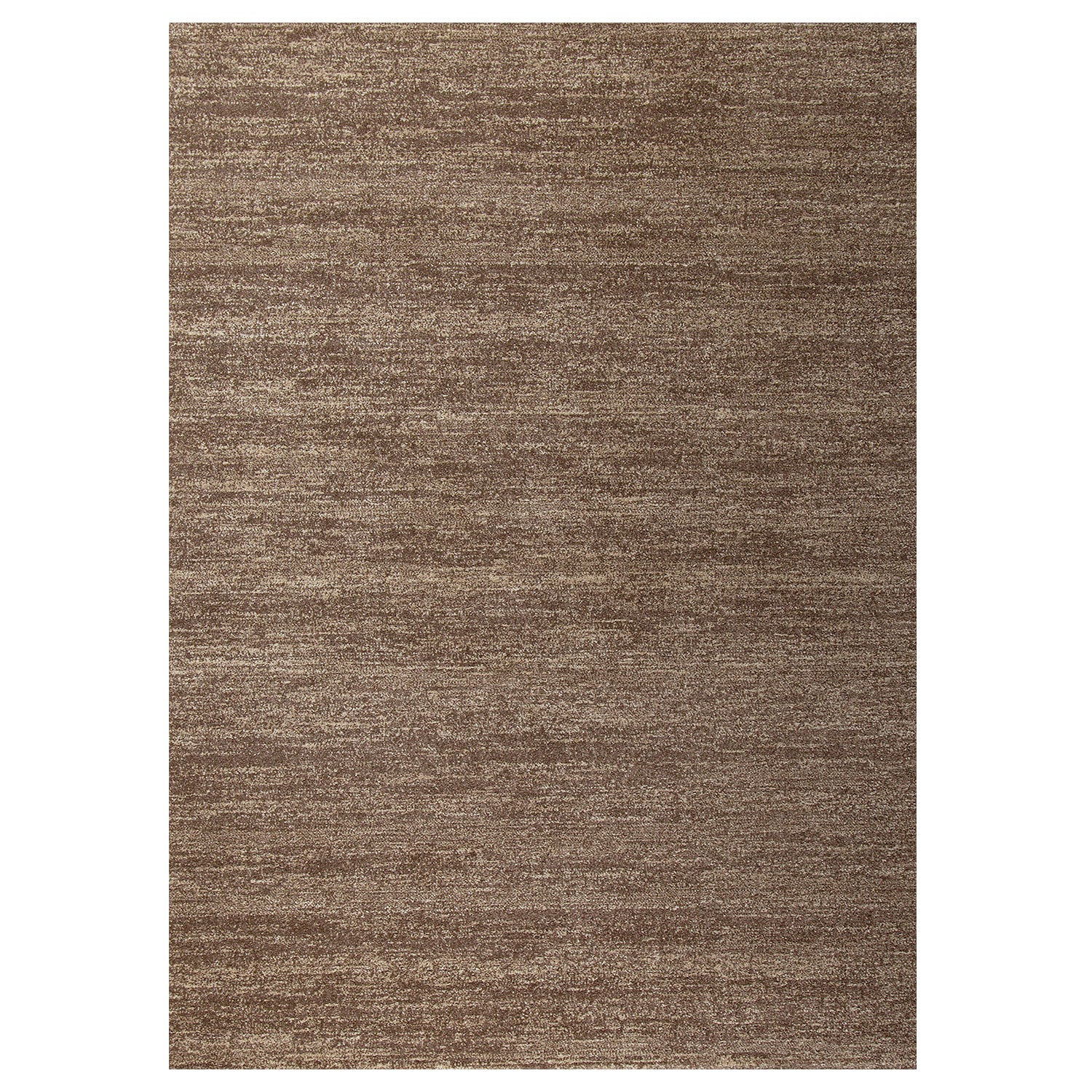 Modern living room rug, brown, short pile, solid color, mottled, colorfast, easy to care for