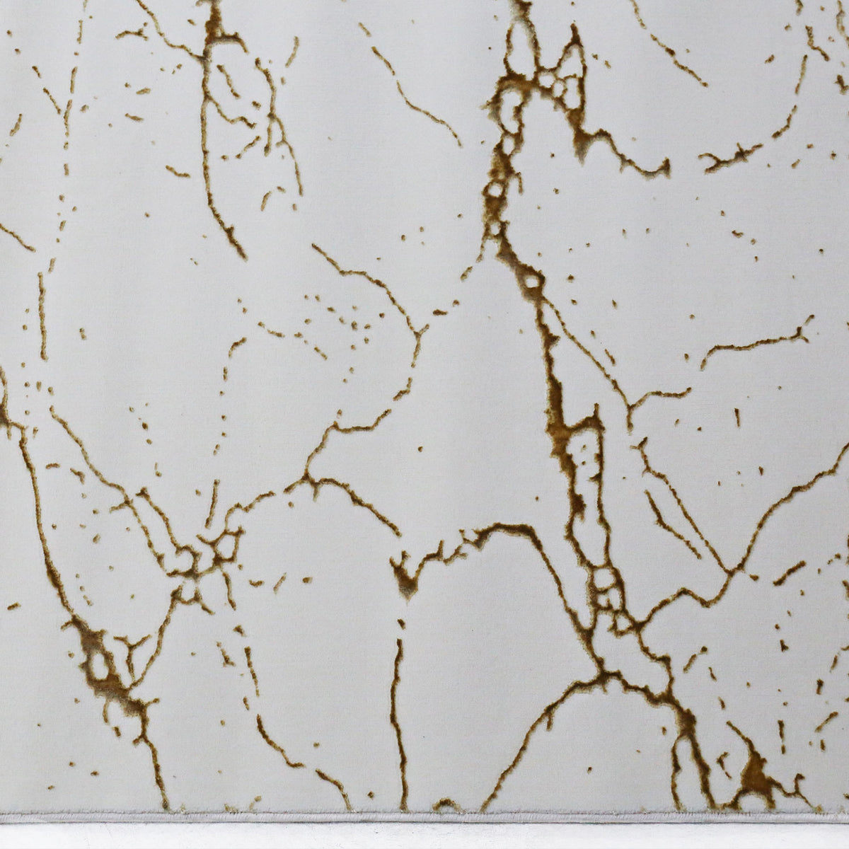 Teppich Modern Luxury Marmor-Optik in Creme Gold Wohnzimmer Schlafzimmer Kurzflor-4